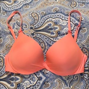 Padded Coral Bra